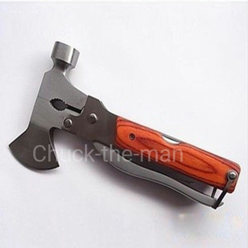 Multi Tools Hammer Axe Knife Wire Cutter Pliers Screwdriver Emergency Outdoor