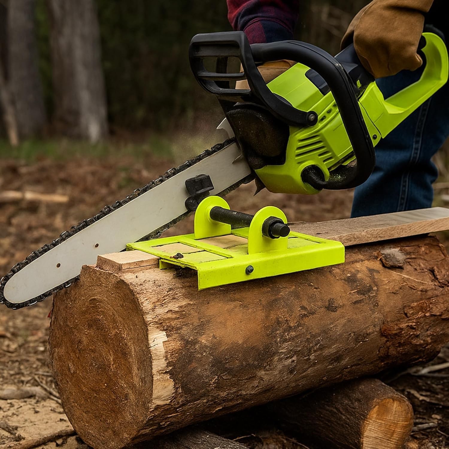 Versatile Portable Lumber Cutting Guide for Chainsaw – Cut Up to 2″x6″ Boards