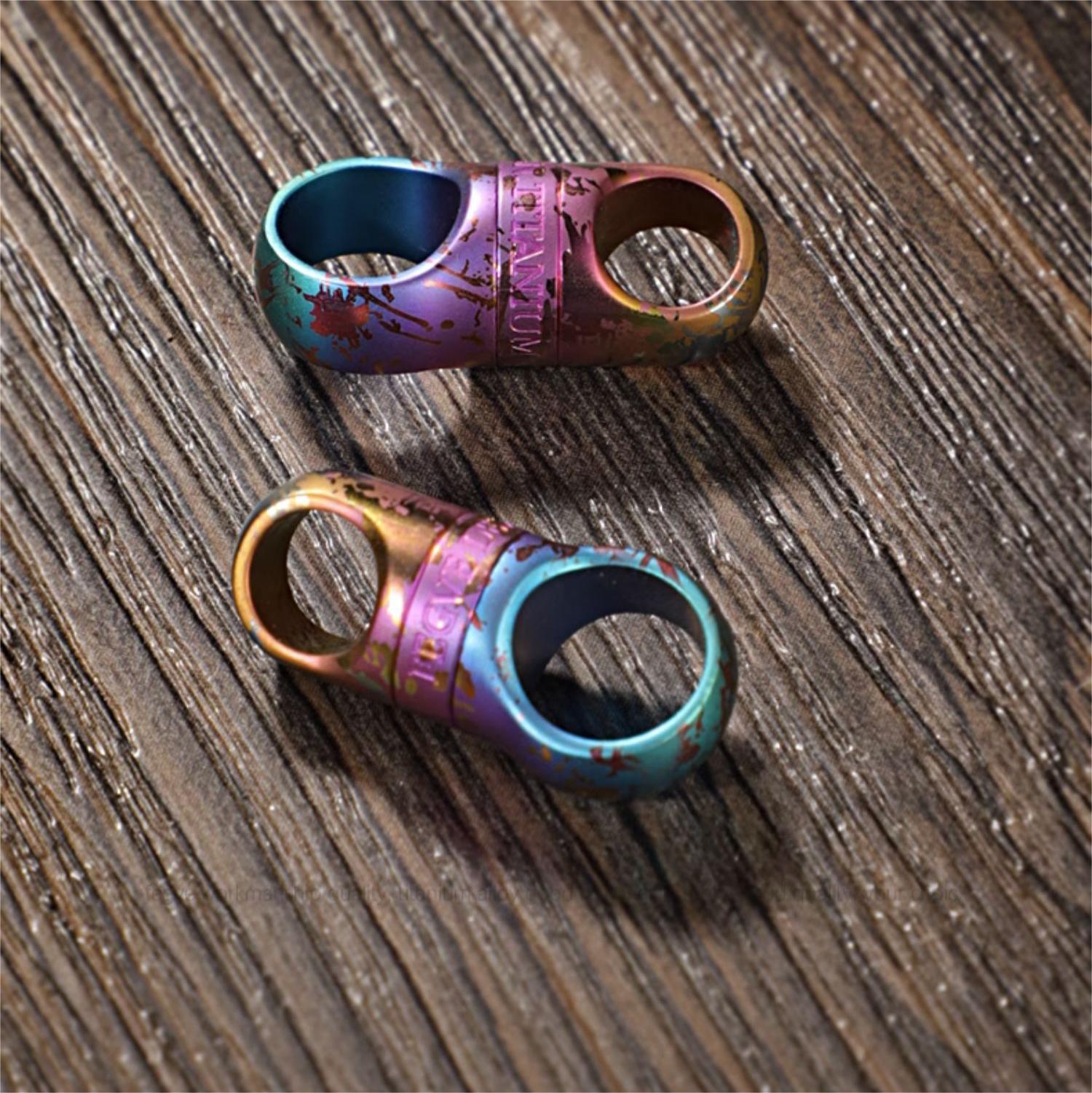 Titanium Alloy Swivel Key Chain Ring Keychain Connector 360° Rotatable Joint
