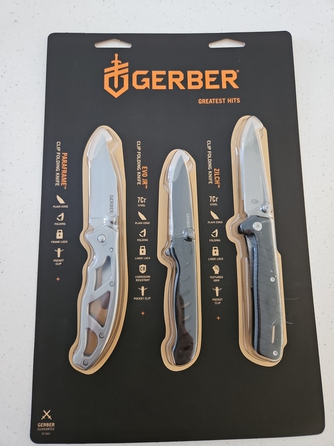 Gerber Clip Folding Knives 3PC Set .. Brand New Sealed