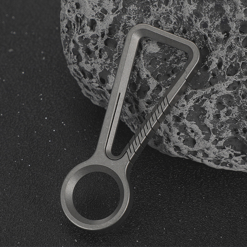 TC4 Titanium Alloy Keychain Car Key Chain Quality Portable Carabiner EDC Tool