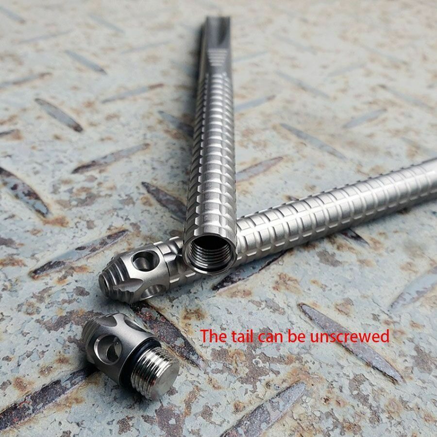 EDC Tactical Tool Solid Titanium Alloy Tea Knife K Sheath Crowbar Multi Tools
