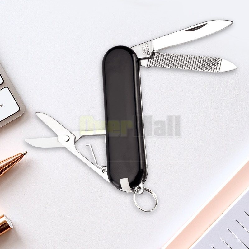 2X Army Knife Mens Pocket Knife Small Folding Camping Mini Survival Tool 3in1