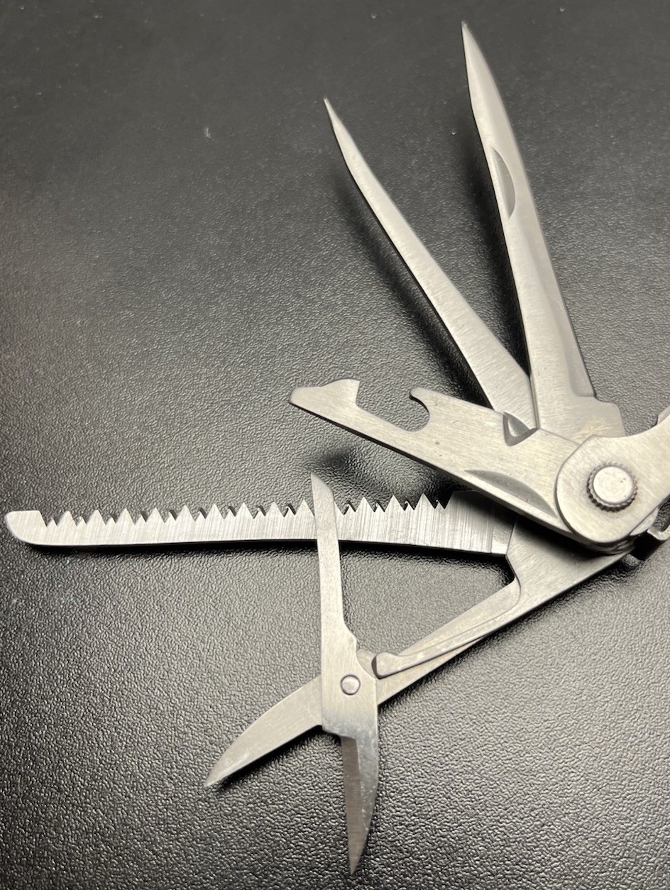 Vintage Barlow Multitool Pliers Knife Scissors Stainless Folding Tool