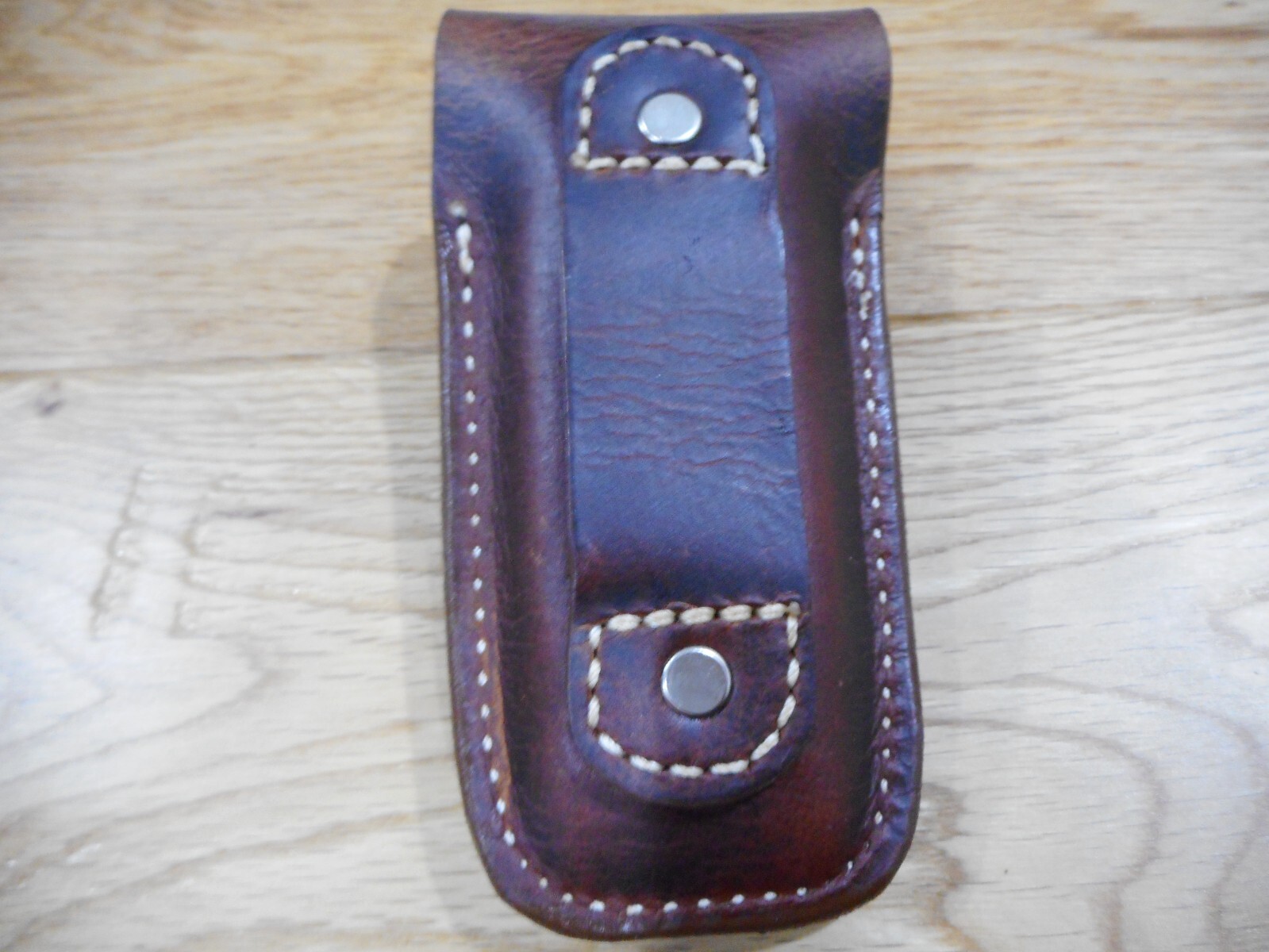Leatherman Wingman or Rebar leather sheath. Plain flap. Sheath only.