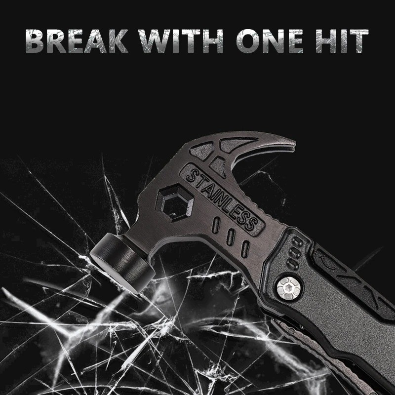 Multifunction Folding Pliers Multitool Claw Hammer Wrench EDC Tool With Sheath