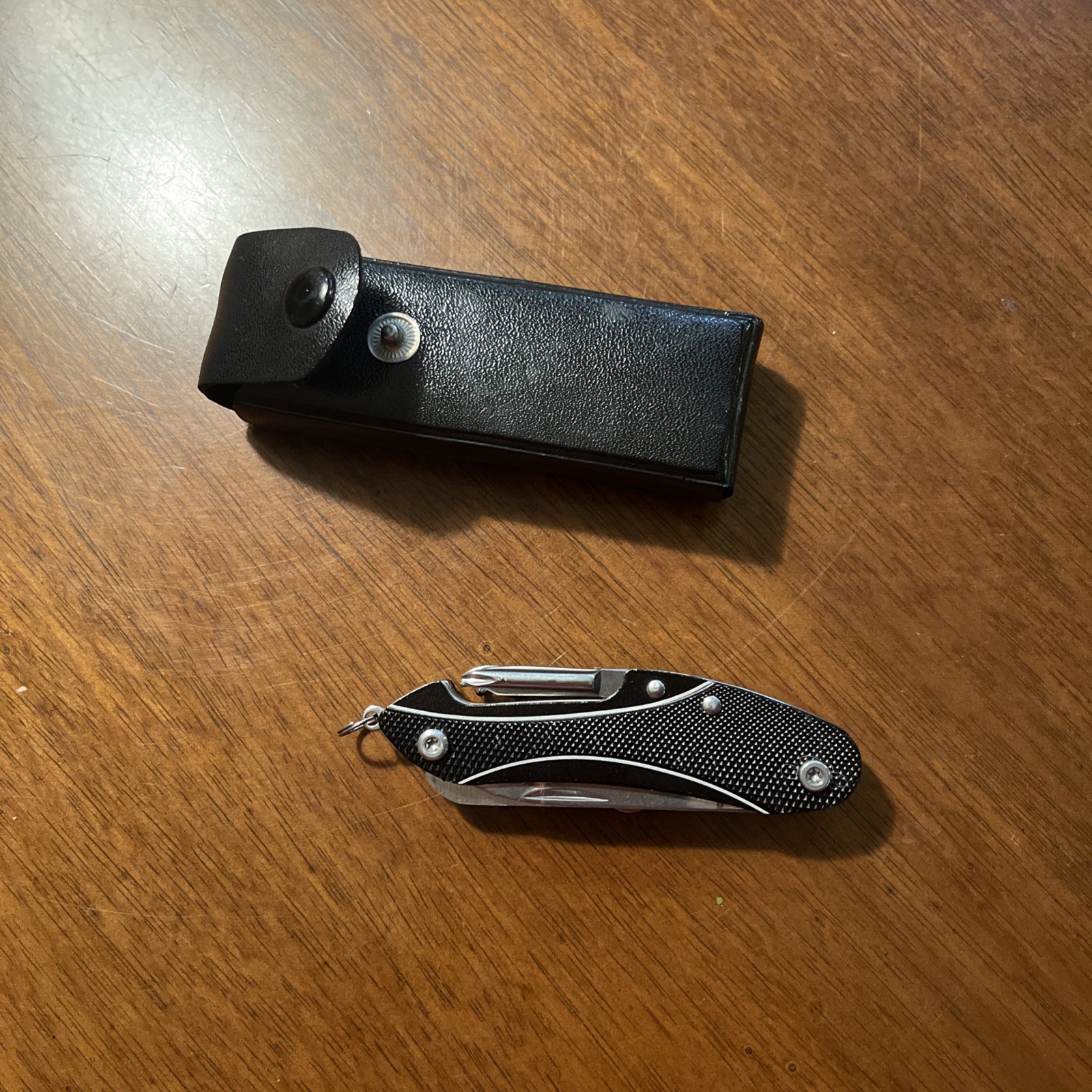 Multifunction Tactical 8 Blade & Utility Tool Black Stainless Steel With Case