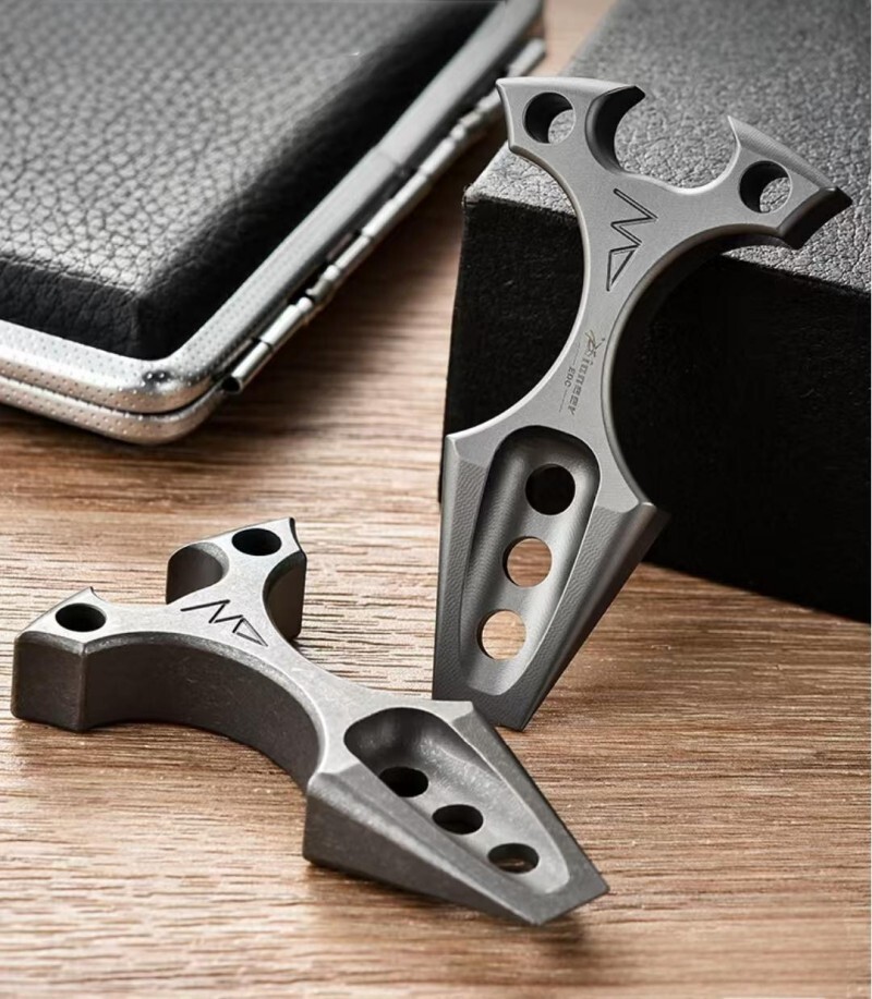 Titanium Alloy Pocket Pry Bar Crowbar Can Bottle Opener Keychain Multi Tools EDC