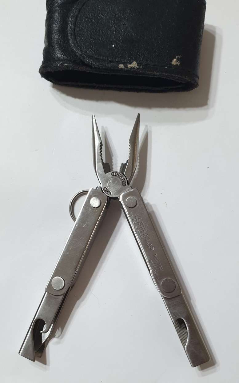 🔥🔥🔥 Leatherman Mini 1995 Rare Retired Multi Tool Keychain Fold to Full Size