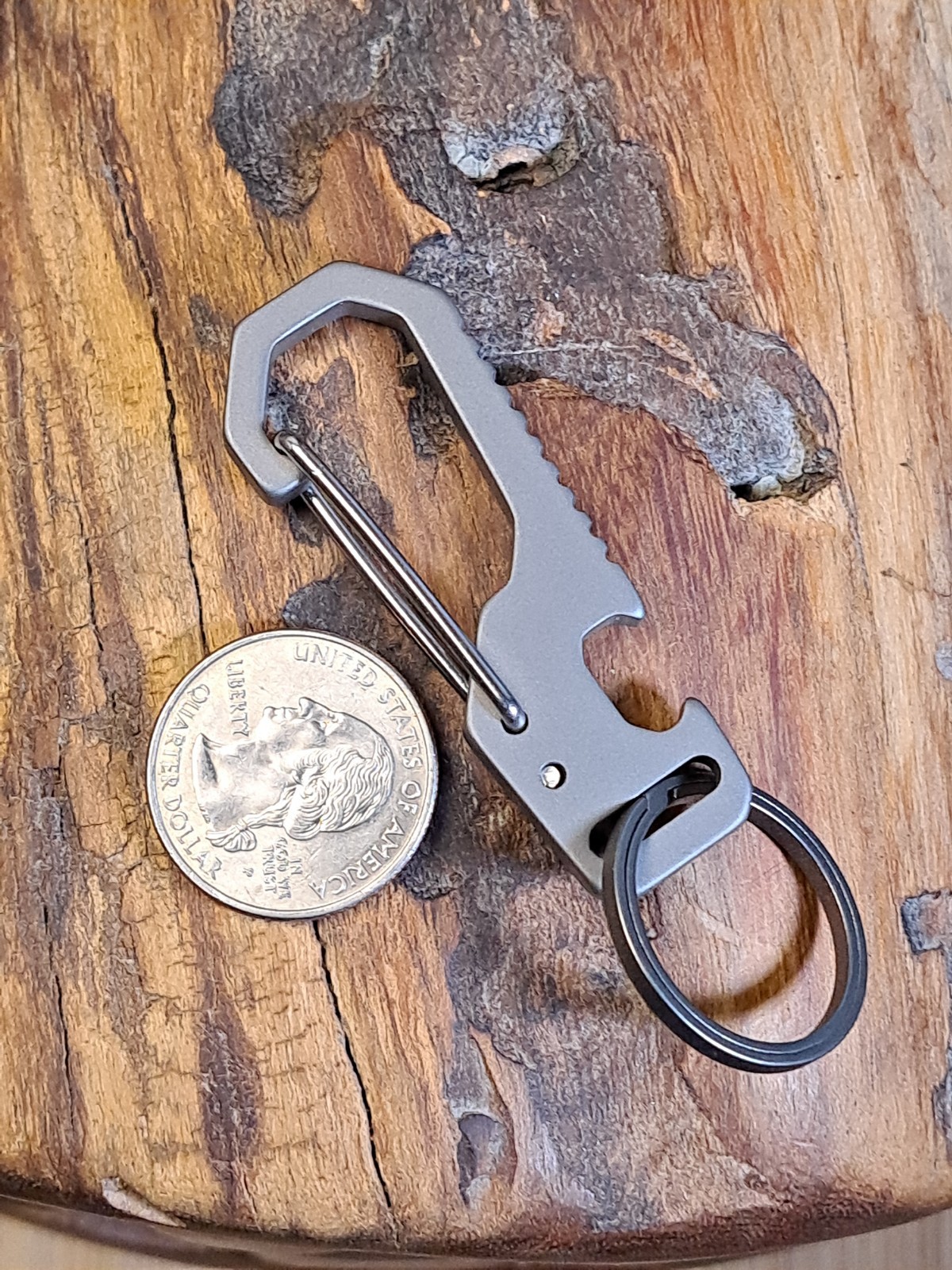 Hiking Series Pro Titanium Carabiner Keychain Multi-Tool