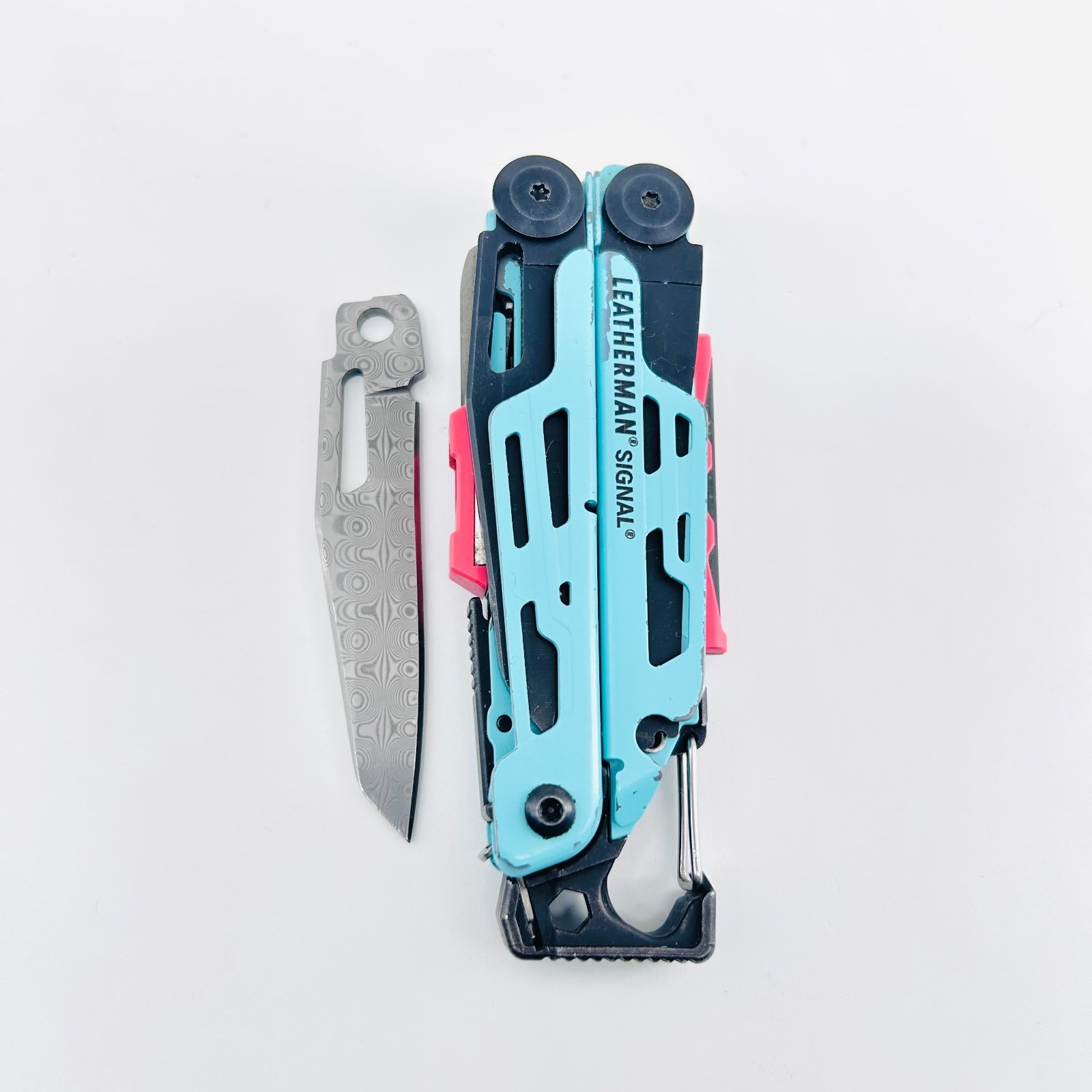 [USA STOCK] VG10 Damascus Replacement Blade for Leatherman Signal 60+ HRC EDC