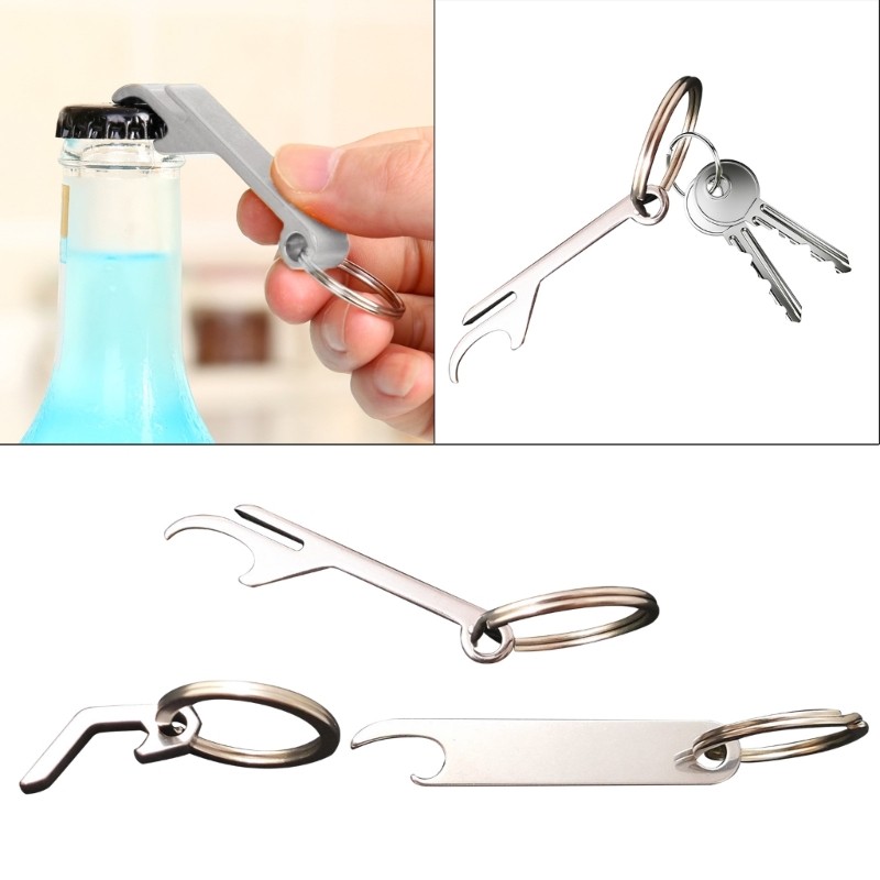 Stainless Beer Opener Portable Opener Pocket Keyring Bottle Opener Funny Gifts