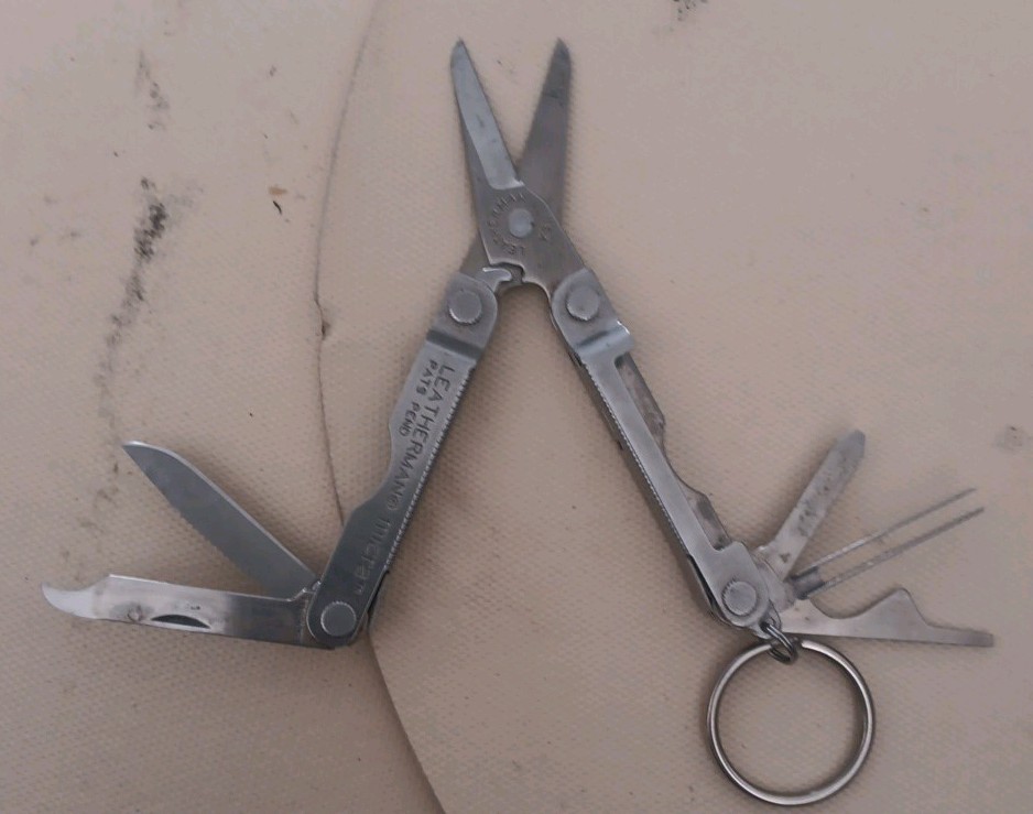 Leatherman Micra W/keychain Stainless Steel 2 1/2″ Spring-action Scissors