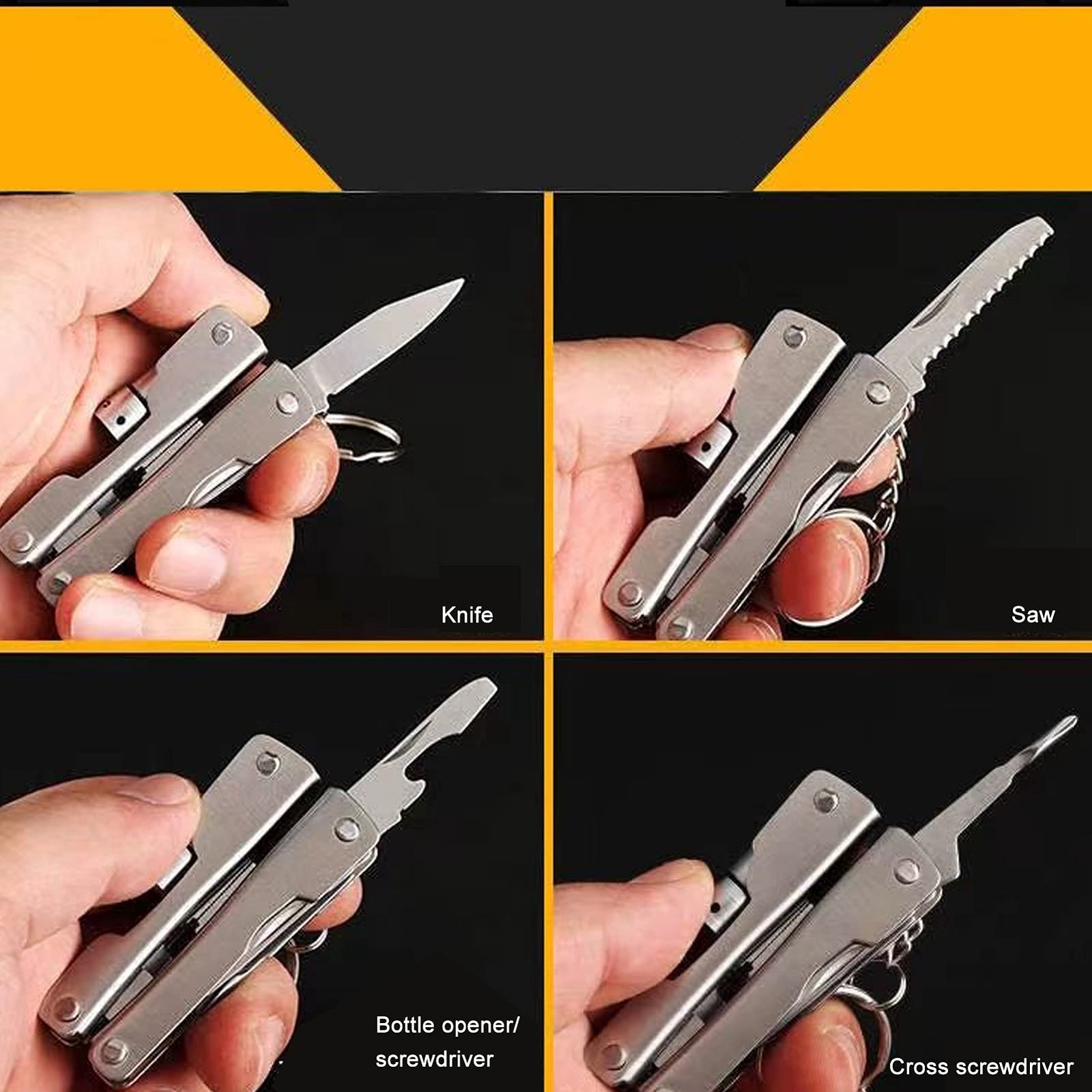 Multitool Pliers with Light, Pocket Multi Tool with Wire Cutter, Screwdriver…