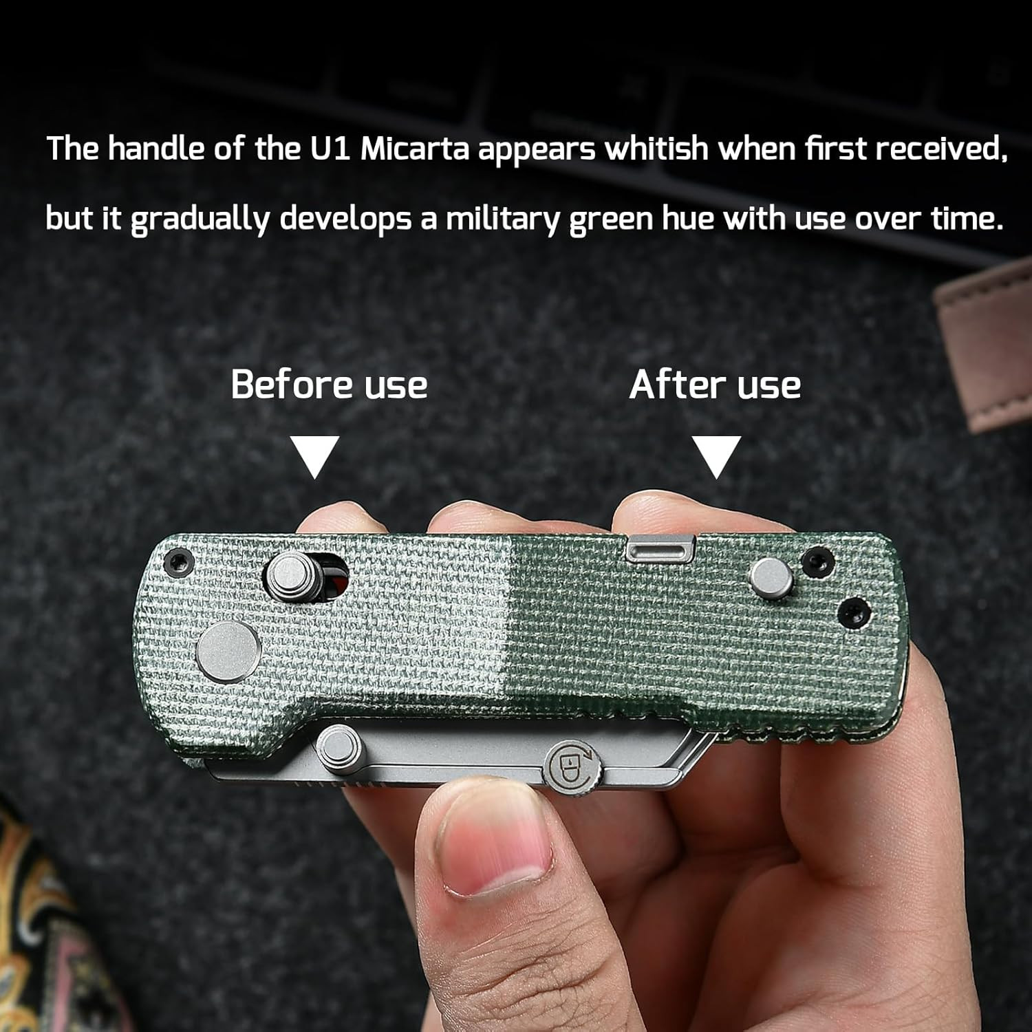 OKNIFE U1 Pro Multitool Folding Utility Knife with Folding Screwdriver, Quick Ch