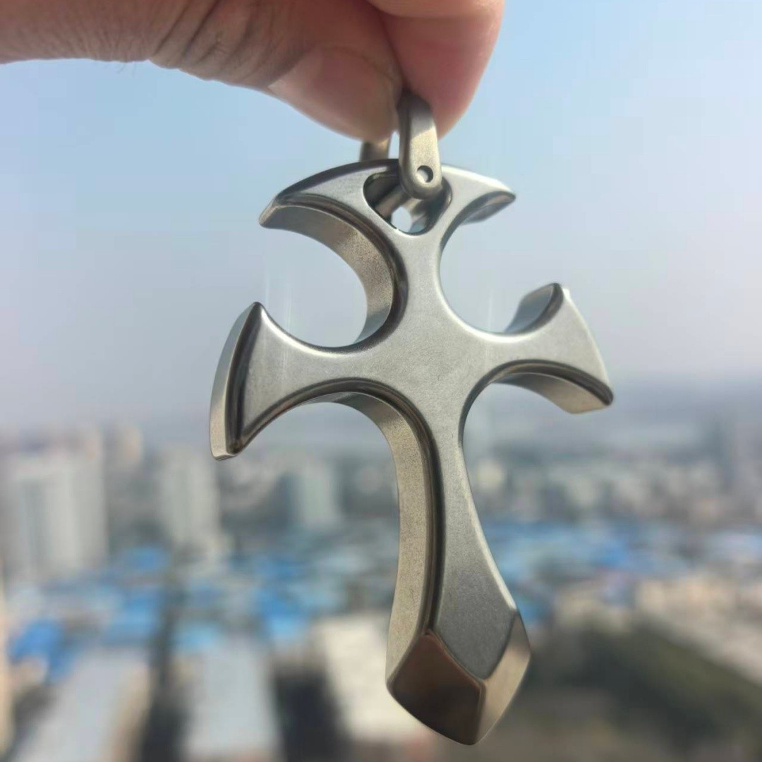 EDC Pendant Defense equipment TC4 Titanium alloy Cross suit “Thickened 12mm”