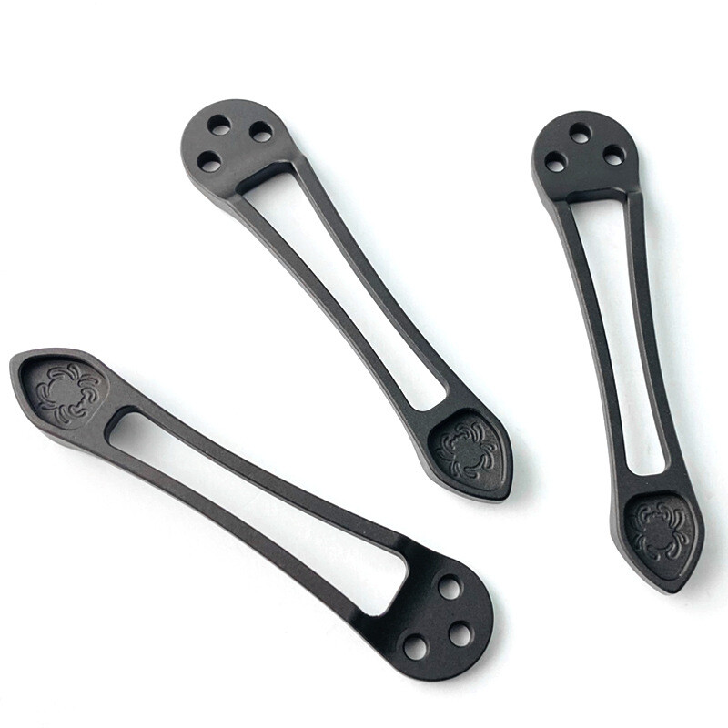 Titanium Pocket Knife CNC Back Clip For Spyderco C81 Paramilitary 2 Para 3 C223