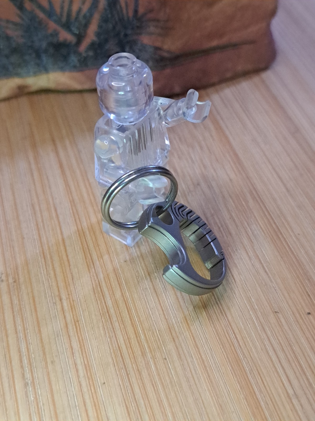 Mini EDC Titanium Keychain Carabiner With Built Bottle Opener
