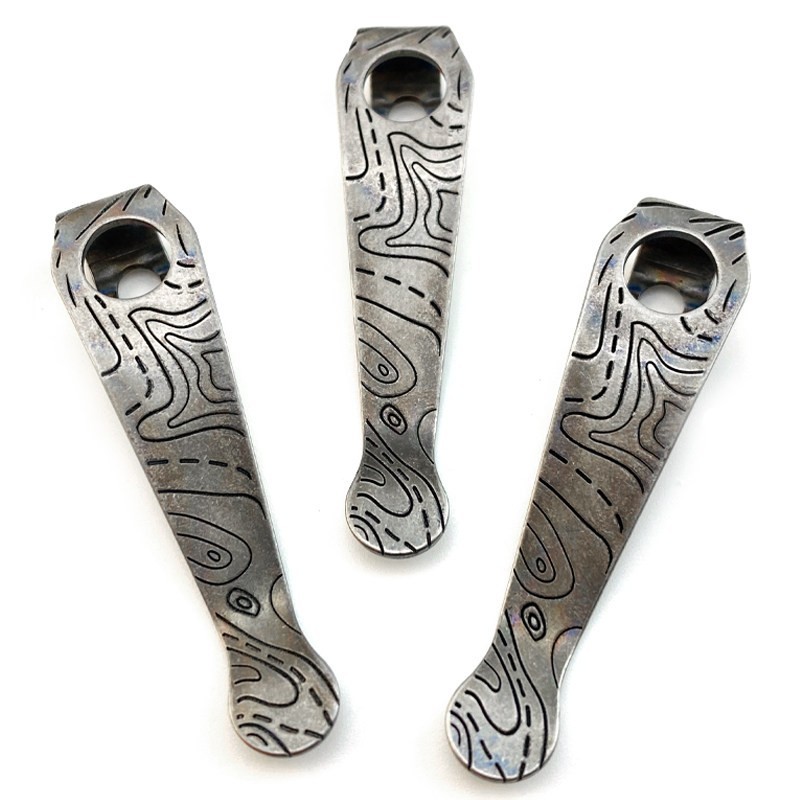 Titanium Deep Carry Pocket Clip for Spyderco Para 3 Replacement