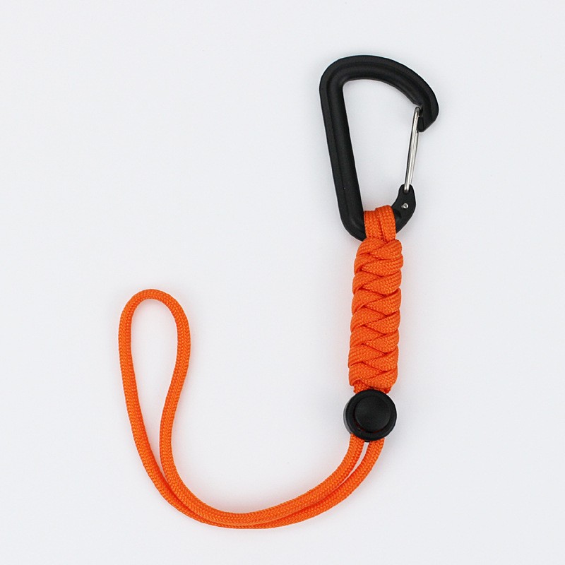 Outdoor Tactical Hook Bag Carabiner Camping Emergency Paracord Keychain