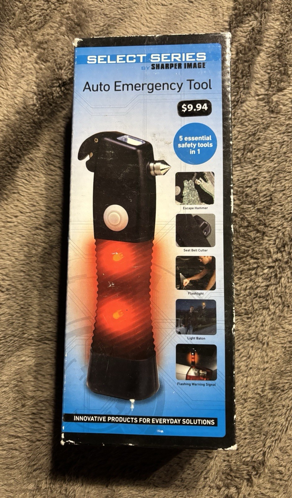 Auto Emergency Tool (5 Safety Tools in 1) Select Series by Sharper Image NEW
