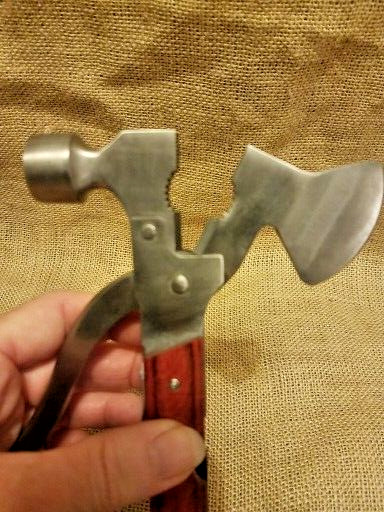 Multi function Outdoor Camping Emergency Survival Tools Axe Hatchet Hammer Plier