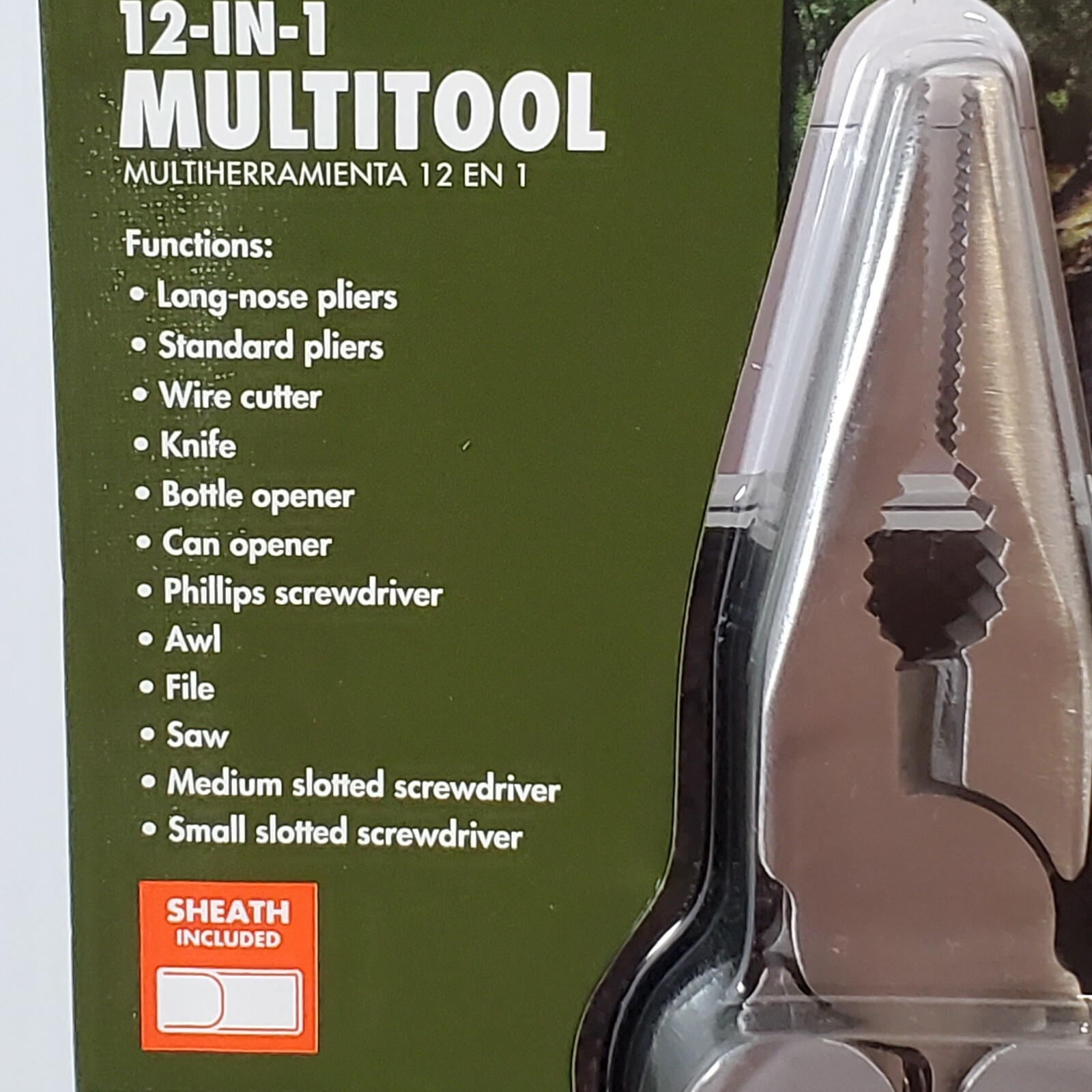 Ozark Trail 12-In-1 Multi-Tool Screwdriver Knife Pliers Saw with Sheath Outdoors