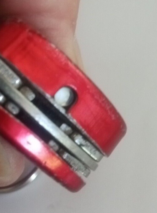 Snap-On Red Multi Tool Keychain Flashlight Knife Bottle Opener