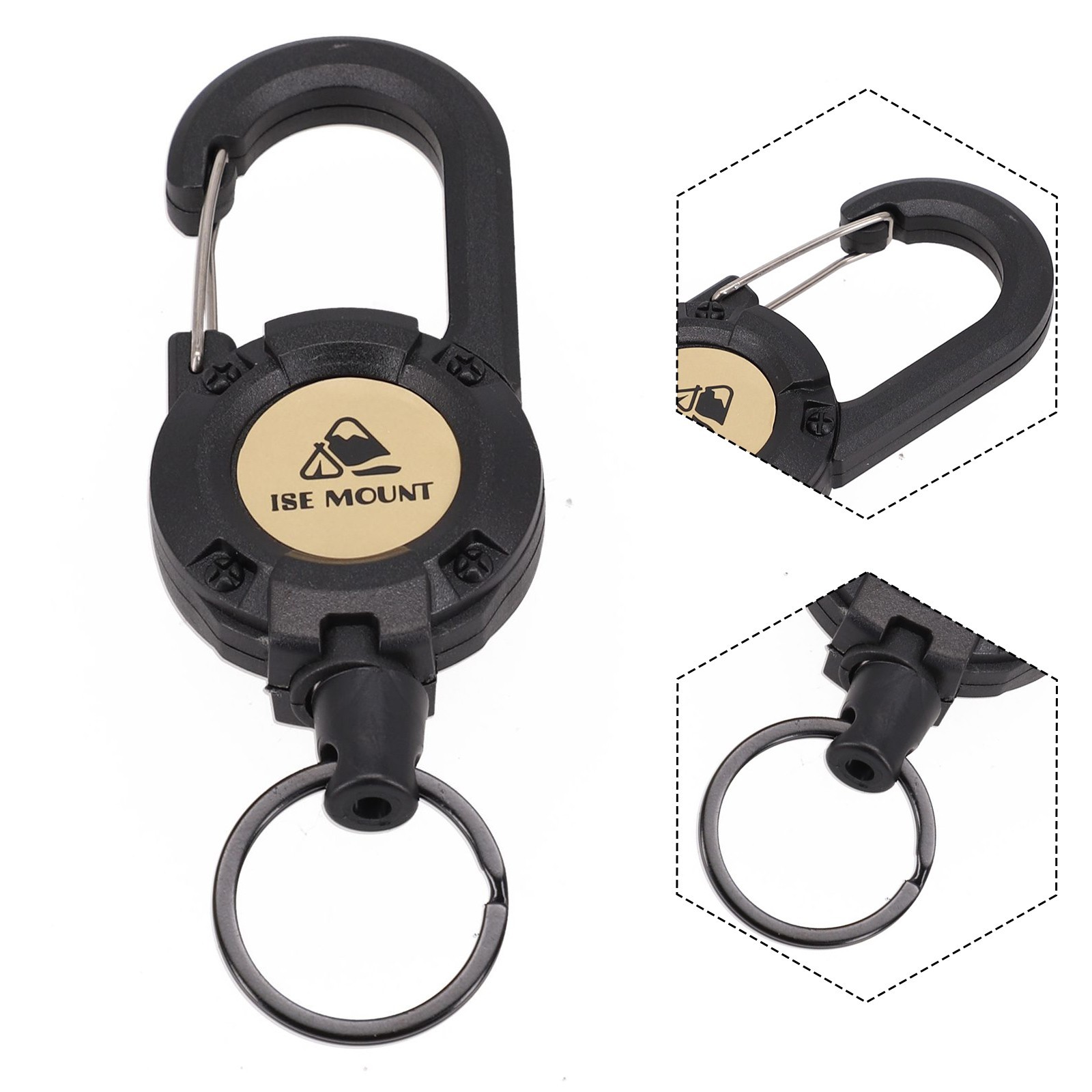 Versatile Keychain with Metal Key Ring Holds Your Keys and Essentials Securely