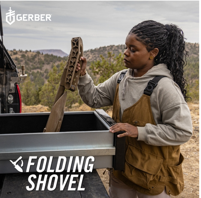 Gerber Dredge Folding Shovel Coyote Brown 1064419 Carbon steel
