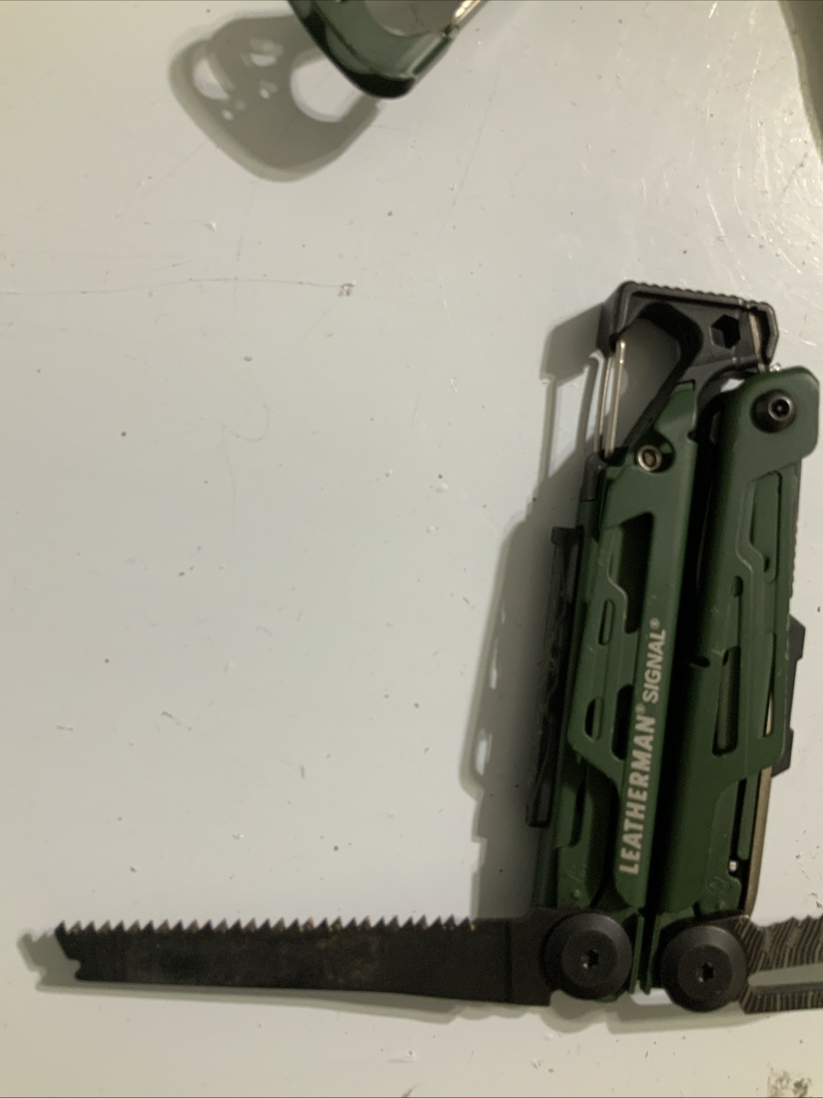 Leatherman SIGNAL & Skeletool CX TOPO Multi-Tool Green Good Condition