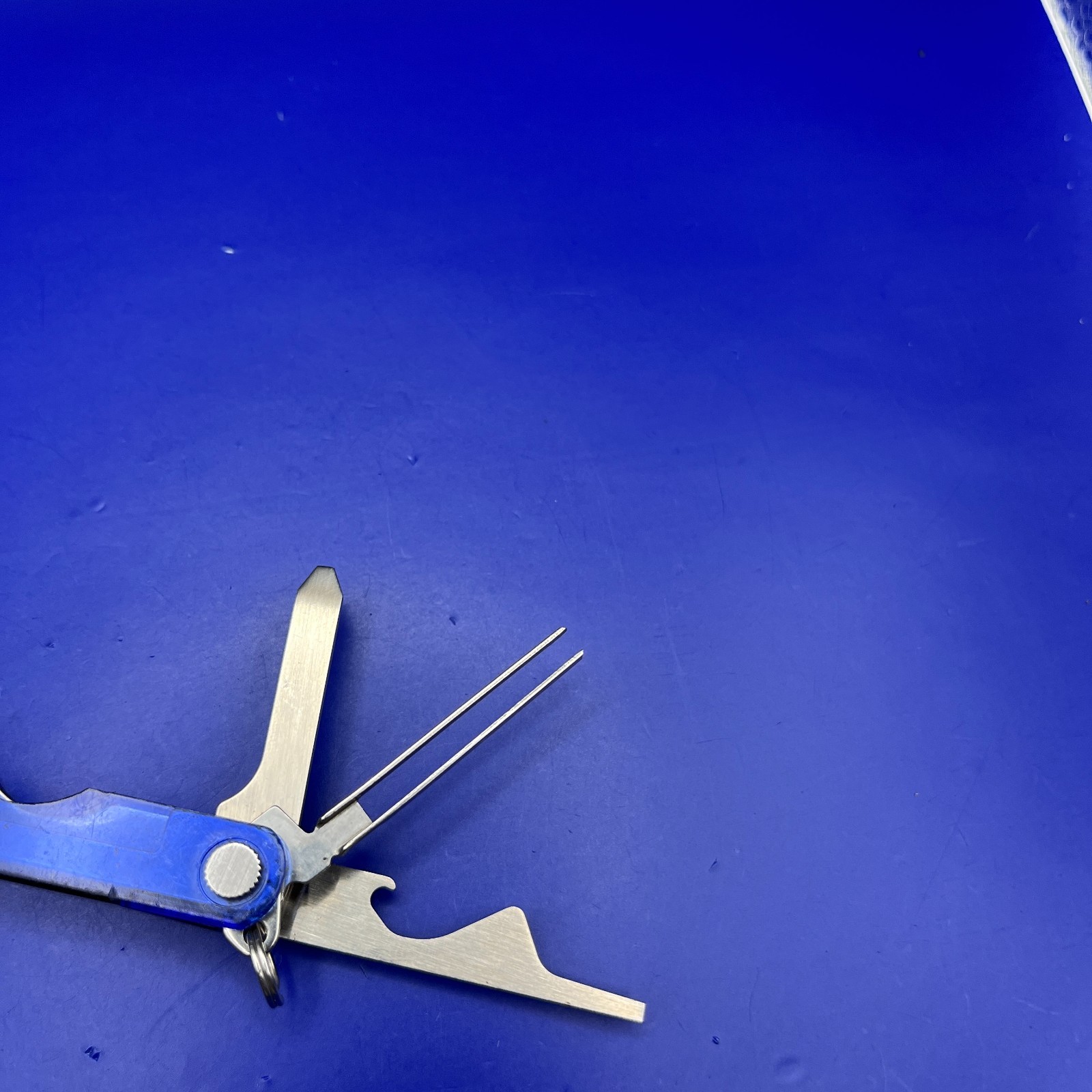 Leatherman Micra Multi-Tool Knife, Scissors- Blue Translucent