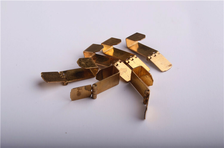 2PCs. Shell Hinge for ZORRO & ZIPPO Copper / No Plating 3.3*0.9*0.8 CM