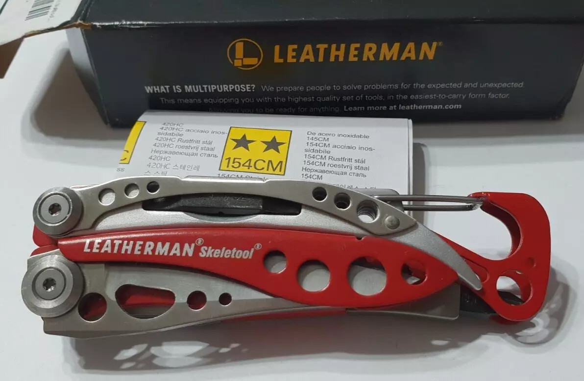 🔥 Leatherman Skeletool New Retired Rare Red (Not Rx) Limited Edition Very Rare