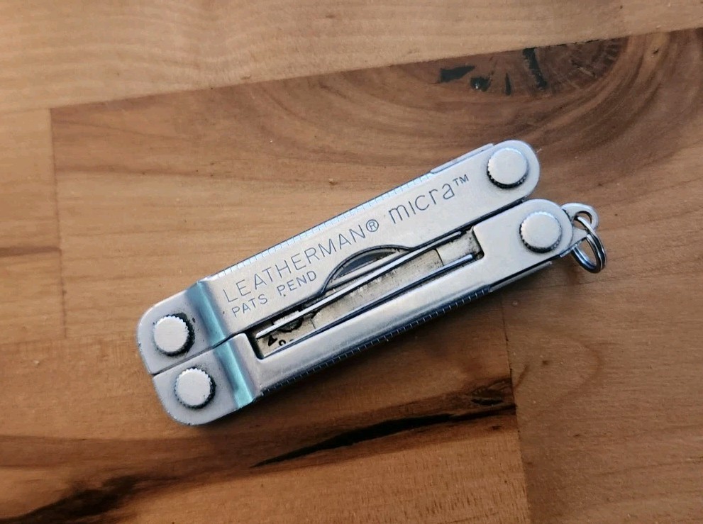 Leatherman Micra Key Chain Multi-Tool, Knife, Scissors, Stainless Steel – 783