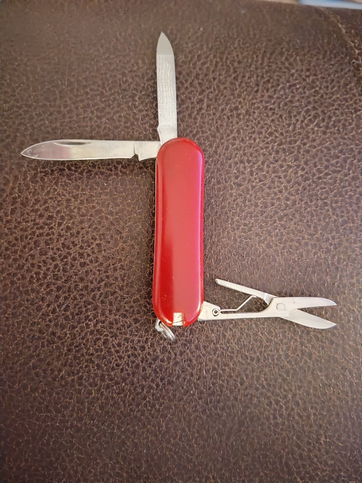 Multi-tool Knife Field Keychain. Tweezers, Scissors, File, Knife Blade. 1990’s.