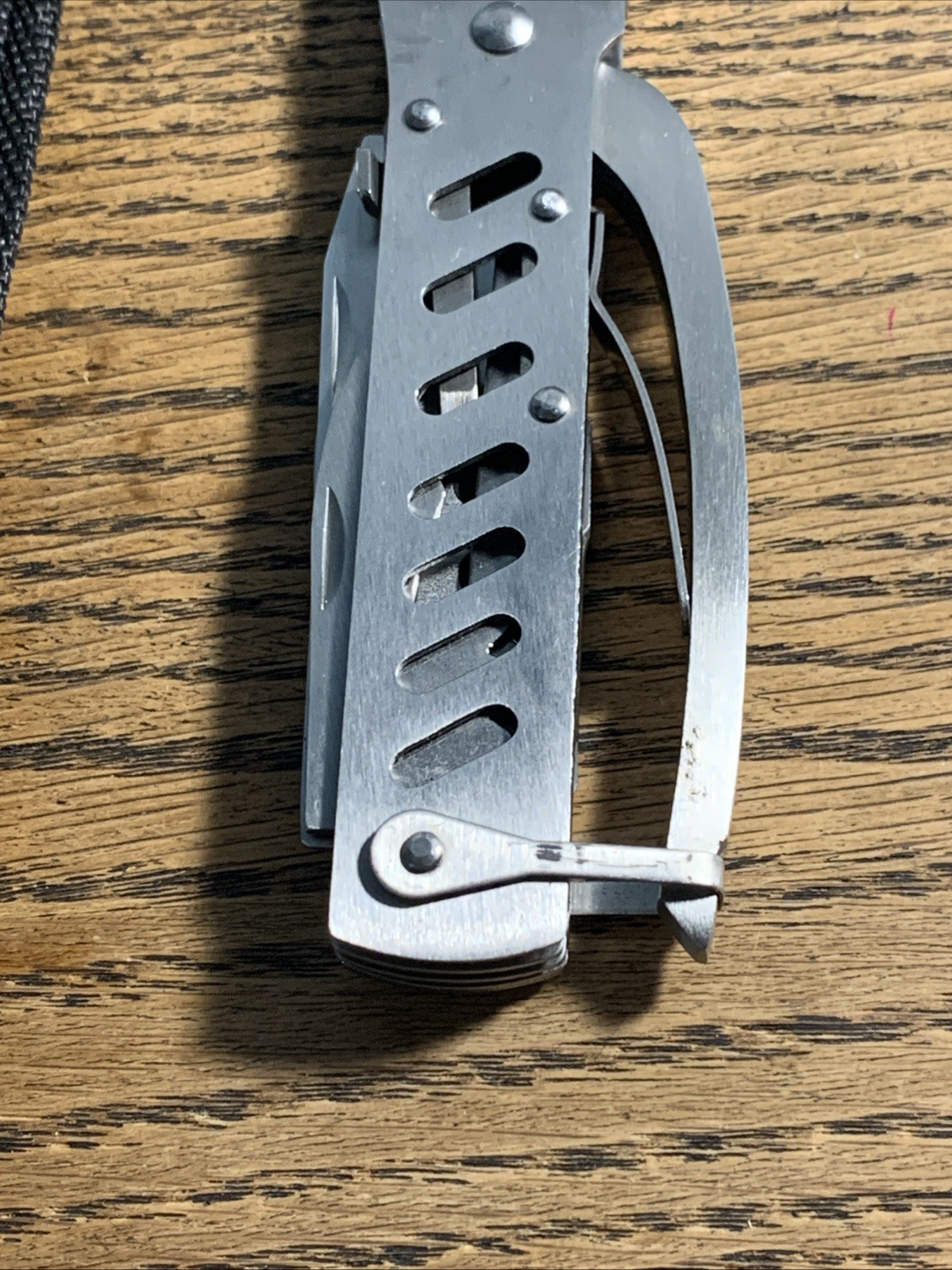 Silver Toned New Multi Tool with Black Case New Never Used
