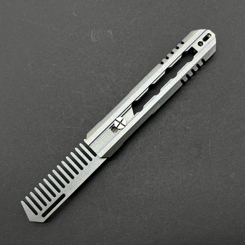 Titanium Alloy Comb Hair Cutting Portable Outdoor activity Standbys Tools EDC