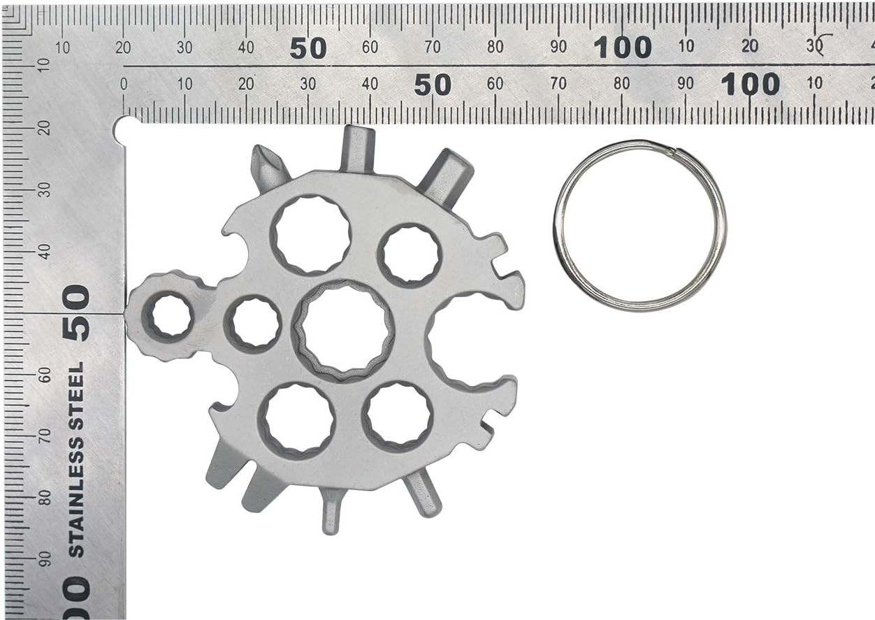 20-In-1 Multi Tool Snowflake Shape for Bottle Opener and Flat Phillips Screwdriv