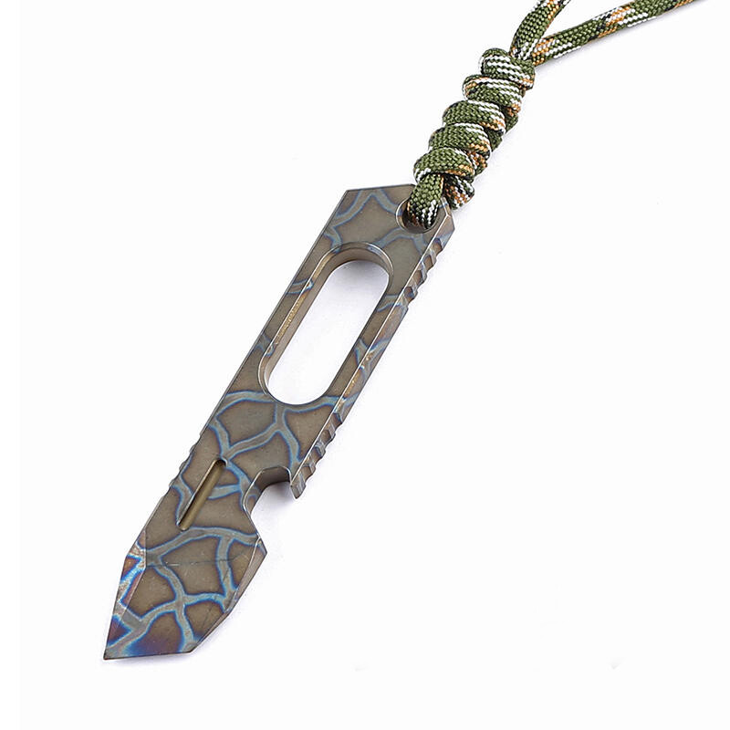 New Titanium Alloy Pocket Pry Bar Crowbar Opener Portable Outdoor EDC Multi Tool