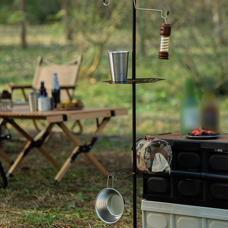 Outdoor Camping Pot Tripod Picnic BBQ Cooking Hanging Grill Stand Rack