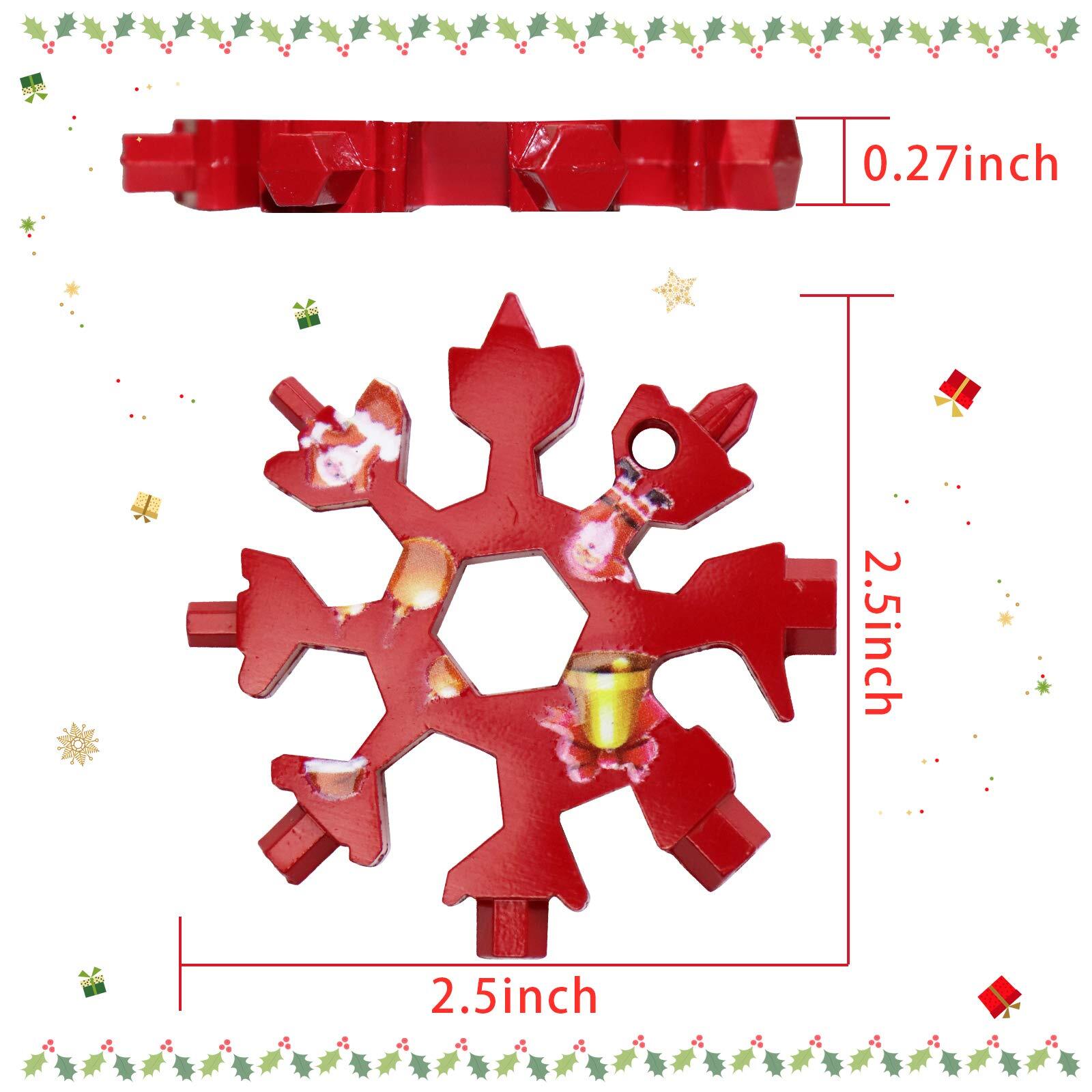 6 Packs Snowflake Multi Tool18 In 1 Snowflake Multitoolsnowflake Wrench/bottle O