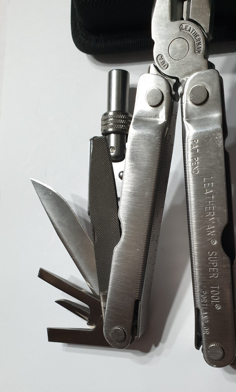 🔥🔥 Leatherman Super Tool Gen 1 OG + Bits + Adapter Hard Nylon Case Rare Set