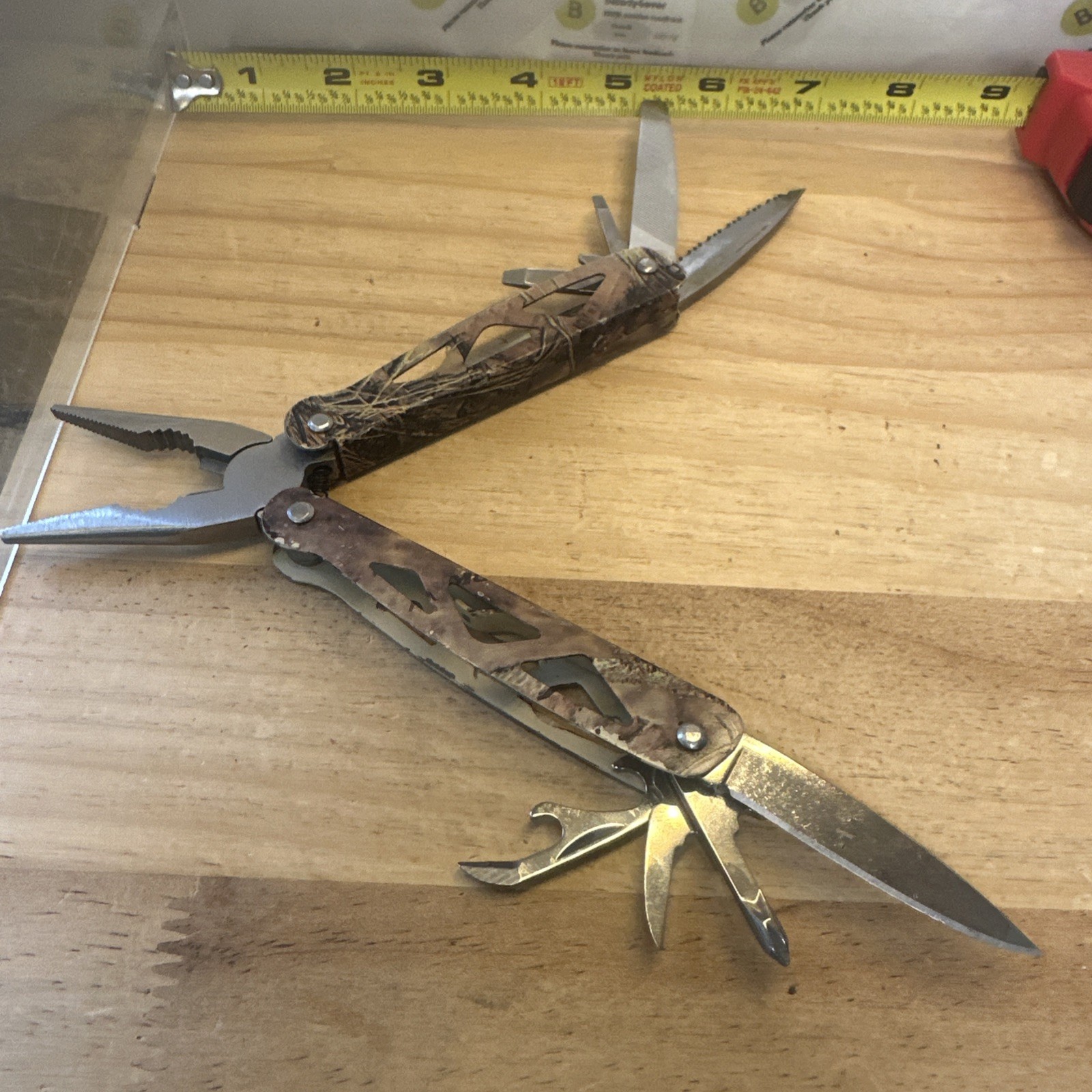 Ozark Trail Camouflage 12 in 1 Multi-tool 4” Closed