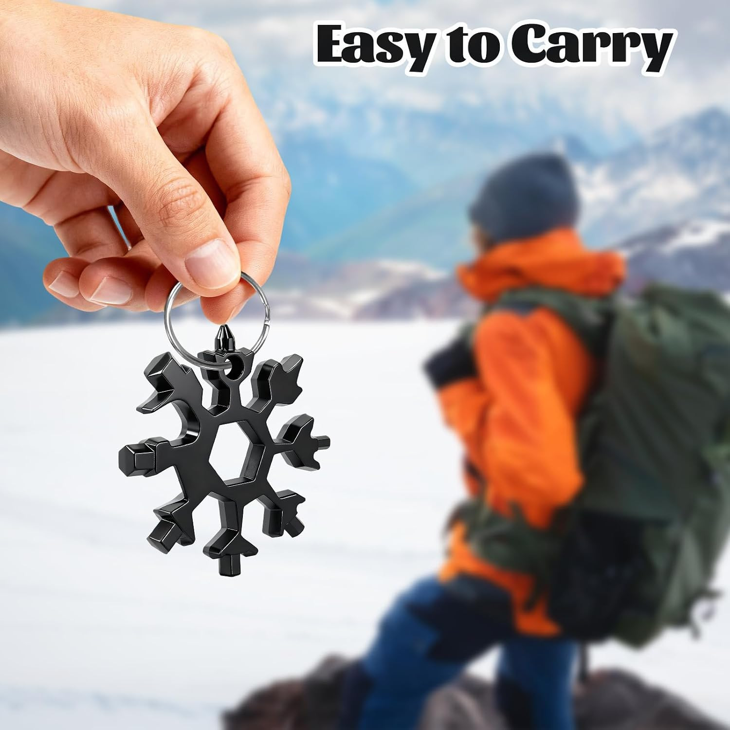 10 Packs Snowflake Multi Tool,18 in 1 Snowflake Multitool,Snowflake Wrench/Bottl