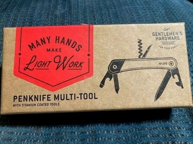 Gentlemen’s Hardware Pen Knife Multi-Tool No. 272 Multi-tool Titanium NEW