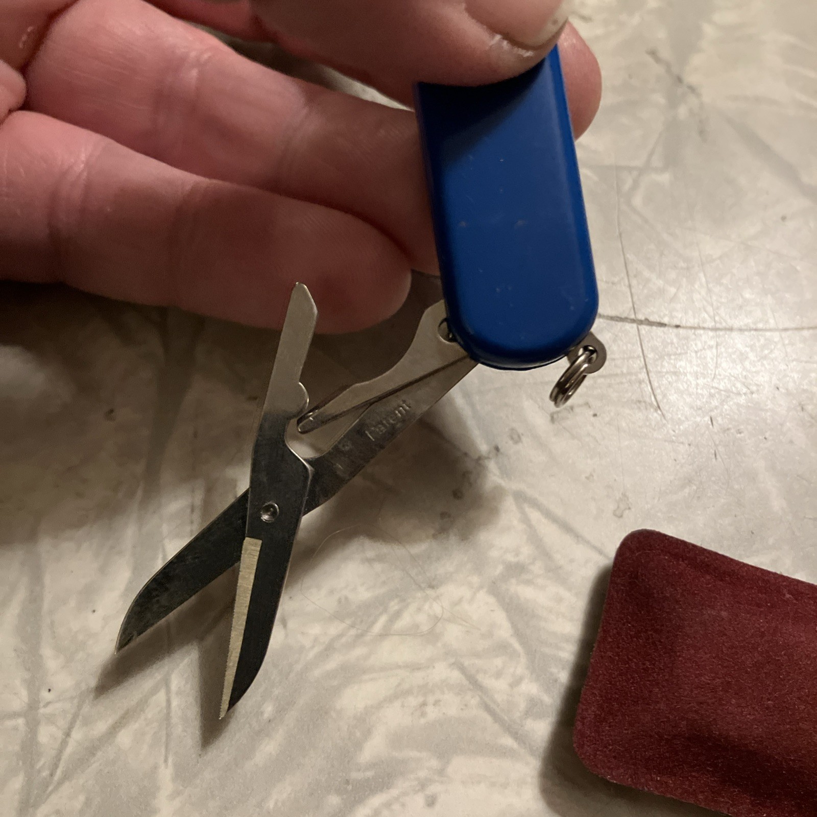 Wenger Swiss Pocket Knife Blue LL Bean missing parts