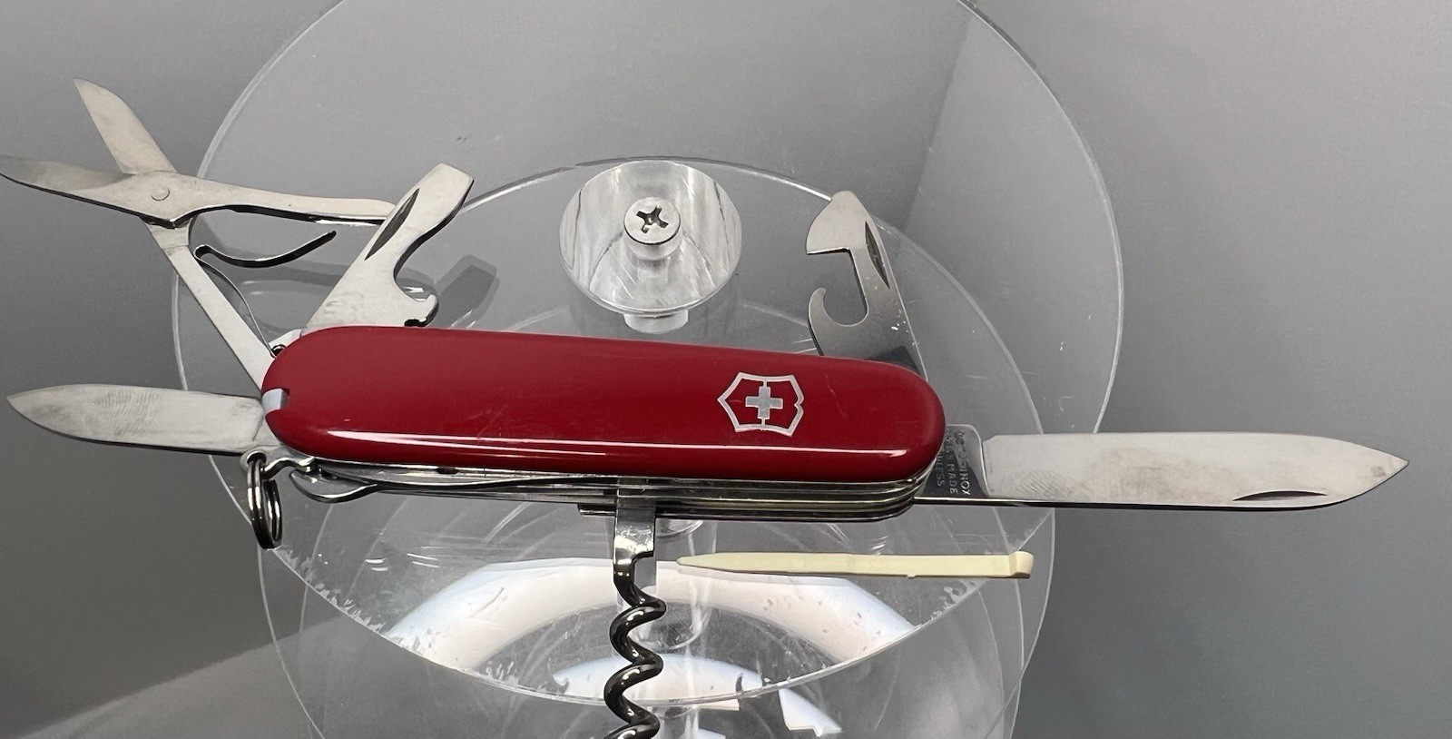 Victorinox Officer Suisse Multi-Tool Knife Red 8 Tools Stainless Steel
