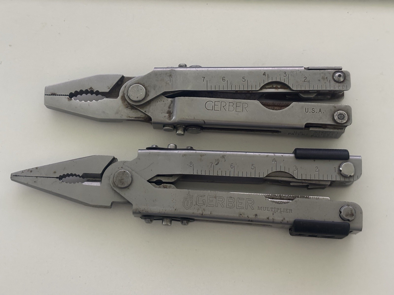 Lot of 2 Vintage Gerber Multiplier Original USA 5142721/5142844 Multi Tool