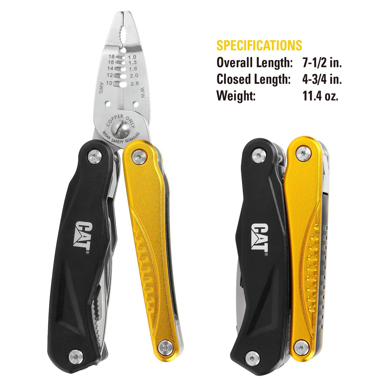 14-in-1 Multitool Pliers, Wire Stripper, Multi Purpose Electricians Pliers, A…